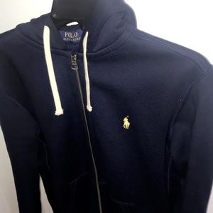 polo zip up hoodie